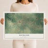 Richland, Georgia map print, 12" x 18" Archival Matte Print mockup