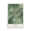 Rincon, Georgia map print, 12" x 18" Archival Matte Print mockup