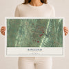 Ringgold, Georgia map print, 12" x 18" Archival Matte Print mockup