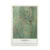 Roberta, Georgia map print, 12" x 18" Archival Matte Print mockup