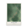 Rocky Ford, Georgia map print, 12" x 18" Archival Matte Print mockup
