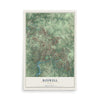 Roswell, Georgia map print, 12" x 18" Archival Matte Print mockup