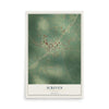 Screven, Georgia map print, 12" x 18" Archival Matte Print mockup