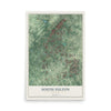 South Fulton, Georgia map print, 12" x 18" Archival Matte Print mockup