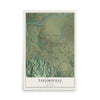 Taylorsville, Georgia map print, 12" x 18" Archival Matte Print mockup