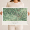Union City, Georgia map print, 12" x 18" Archival Matte Print mockup