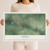 Vienna, Georgia map print, 12" x 18" Archival Matte Print mockup