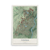 Vinings, Georgia map print, 12" x 18" Archival Matte Print mockup