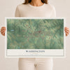 Washington, Georgia map print, 12" x 18" Archival Matte Print mockup