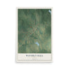 Waverly Hall, Georgia map print, 12" x 18" Archival Matte Print mockup
