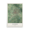 Waycross, Georgia map print, 12" x 18" Archival Matte Print mockup
