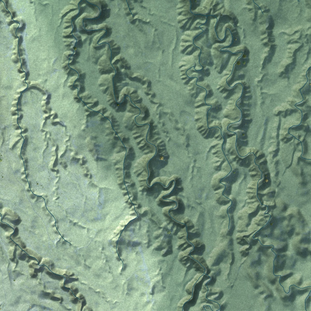Second close-up of the map of Haiku-Pauwela, Hawaii print showing more streets and buildings