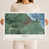 Map of Heeia, Hawaii, 12 x 18 inch unframed archival matte print