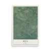 Map of Kula, Hawaii, 12 x 18 inch unframed archival matte print