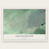 Leilani Estates, Hawaii map print, the full design