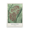 Map of Mililani Town, Hawaii, 12 x 18 inch unframed archival matte print