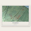 Paauilo, Hawaii map print, the full design