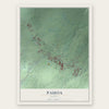 Pahoa, Hawaii map print, the full design