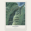 Wainiha, Hawaii map print, the full design