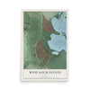 Map of West Loch Estate, Hawaii, 12 x 18 inch unframed archival matte print
