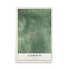 Map of Ackworth, Iowa, 12 x 18 inch unframed archival matte print