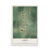 Map of Albion, Iowa, 12 x 18 inch unframed archival matte print