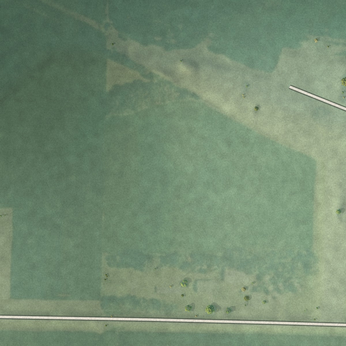 Second close-up of the map of Archer, Iowa print showing more streets and buildings