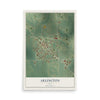 Map of Arlington, Iowa, 12 x 18 inch unframed archival matte print
