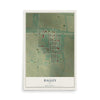 Map of Bagley, Iowa, 12 x 18 inch unframed archival matte print