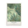 Map of Balltown, Iowa, 12 x 18 inch unframed archival matte print