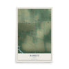 Map of Bassett, Iowa, 12 x 18 inch unframed archival matte print