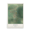 Map of Batavia, Iowa, 12 x 18 inch unframed archival matte print