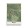 Map of Bayard, Iowa, 12 x 18 inch unframed archival matte print