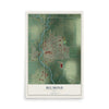 Map of Belmond, Iowa, 12 x 18 inch unframed archival matte print