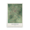 Map of Bloomfield, Iowa, 12 x 18 inch unframed archival matte print