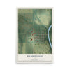 Map of Braddyville, Iowa, 12 x 18 inch unframed archival matte print