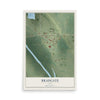 Map of Bradgate, Iowa, 12 x 18 inch unframed archival matte print