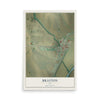 Map of Brayton, Iowa, 12 x 18 inch unframed archival matte print