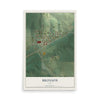 Map of Bronson, Iowa, 12 x 18 inch unframed archival matte print
