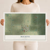 Map of Buckeye, Iowa, 12 x 18 inch unframed archival matte print