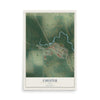 Map of Chester, Iowa, 12 x 18 inch unframed archival matte print