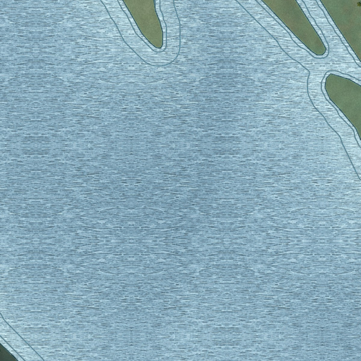 Second close-up of the map of Clayton, Iowa print showing more streets and buildings