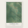 Climbing Hill, Iowa map print, the full design