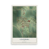 Map of Colesburg, Iowa, 12 x 18 inch unframed archival matte print