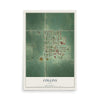 Map of Collins, Iowa, 12 x 18 inch unframed archival matte print