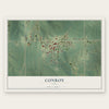 Conroy, Iowa map print, the full design
