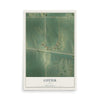 Map of Cotter, Iowa, 12 x 18 inch unframed archival matte print