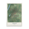Map of Creston, Iowa, 12 x 18 inch unframed archival matte print