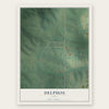 Delphos, Iowa map print, the full design