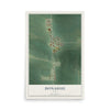 Map of Donahue, Iowa, 12 x 18 inch unframed archival matte print